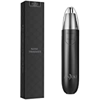 Cortapelos Nariz y Oreja - Profesional Nose Hair Trimmer con LED Hojas de Acero Inoxidable de Doble Borde de Anjou…